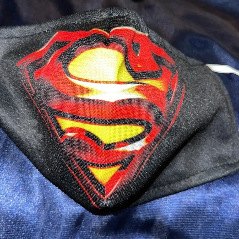 6/$20 New Superman adjustable face mask